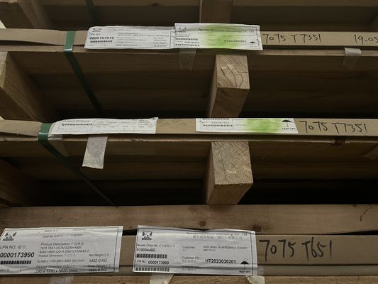 Ανθεκτικό στη διάβρωση 7075 T7351 Πλάκα Αεροπλάνα Πλάκες αλουμινίου Πολυδιάθετα